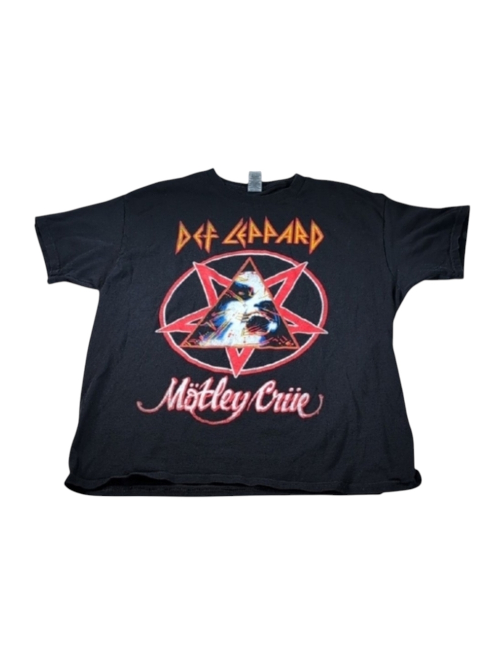 Def Leopard Motley Crue 2022 Tour Concert T-Shirt Size Large